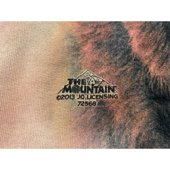 The Mountain All Over Print Grizzly Bear Hoodie Sweatshirt Adult Large - EUC - Picture 2 of 7